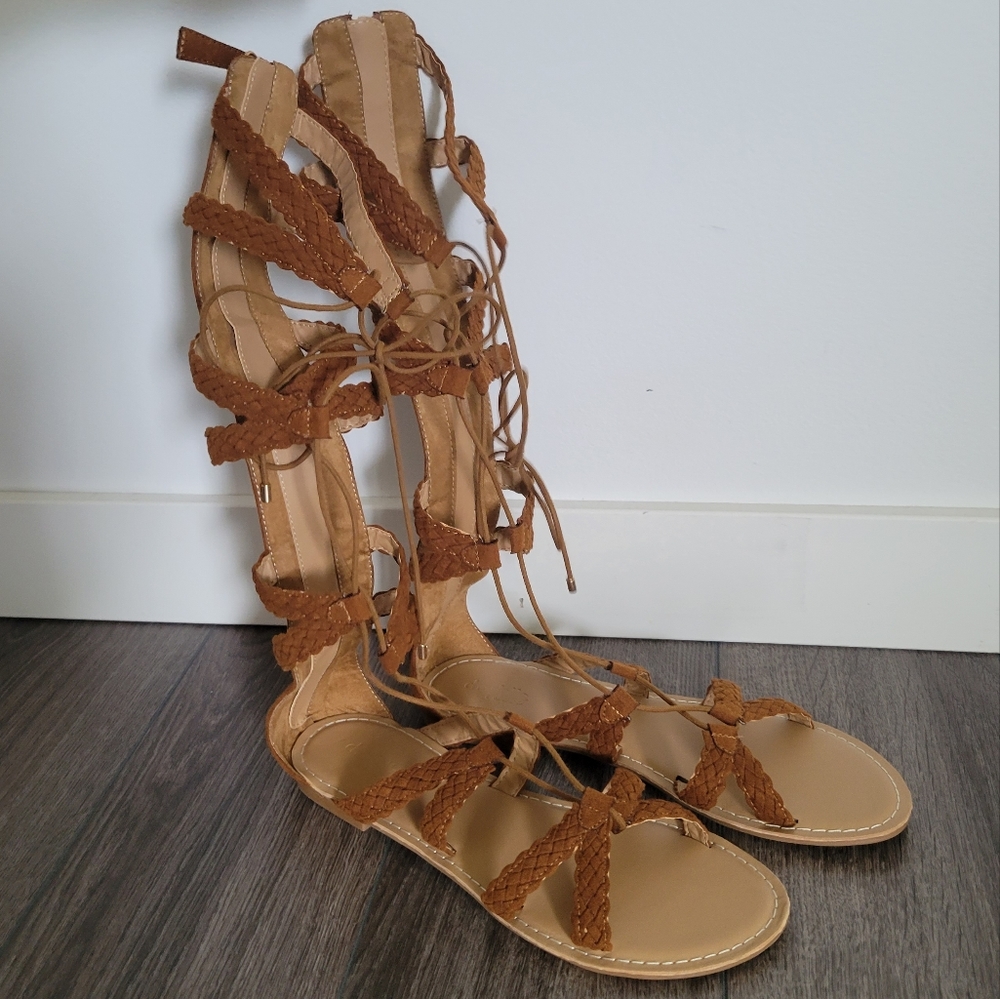 Charlotte Russe Tall Gladiator Sandals